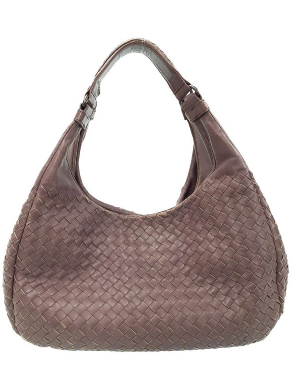 Bottega Veneta Intrecciato Campana Bag Hobo Brown